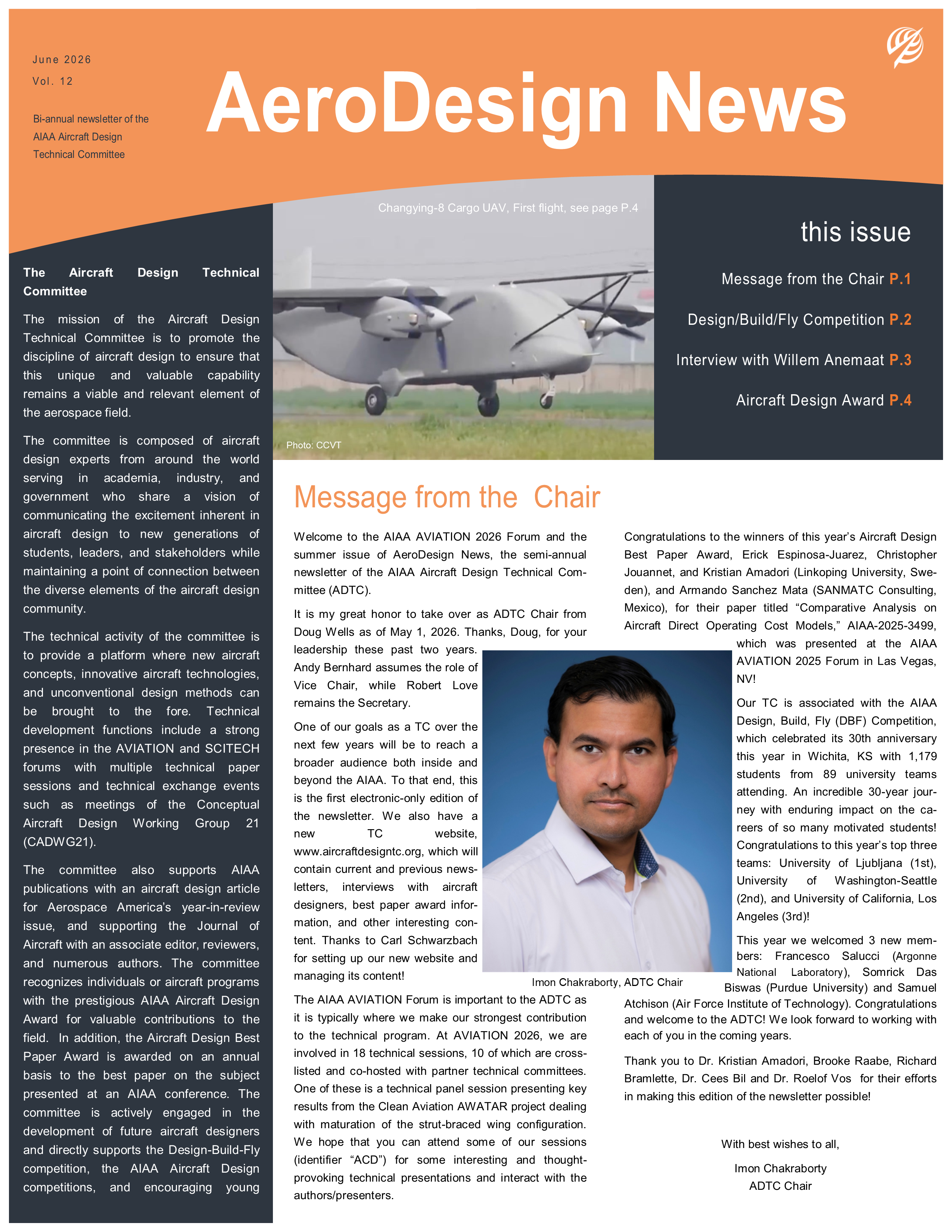 AVIATION 2026 Newsletter — Page 1